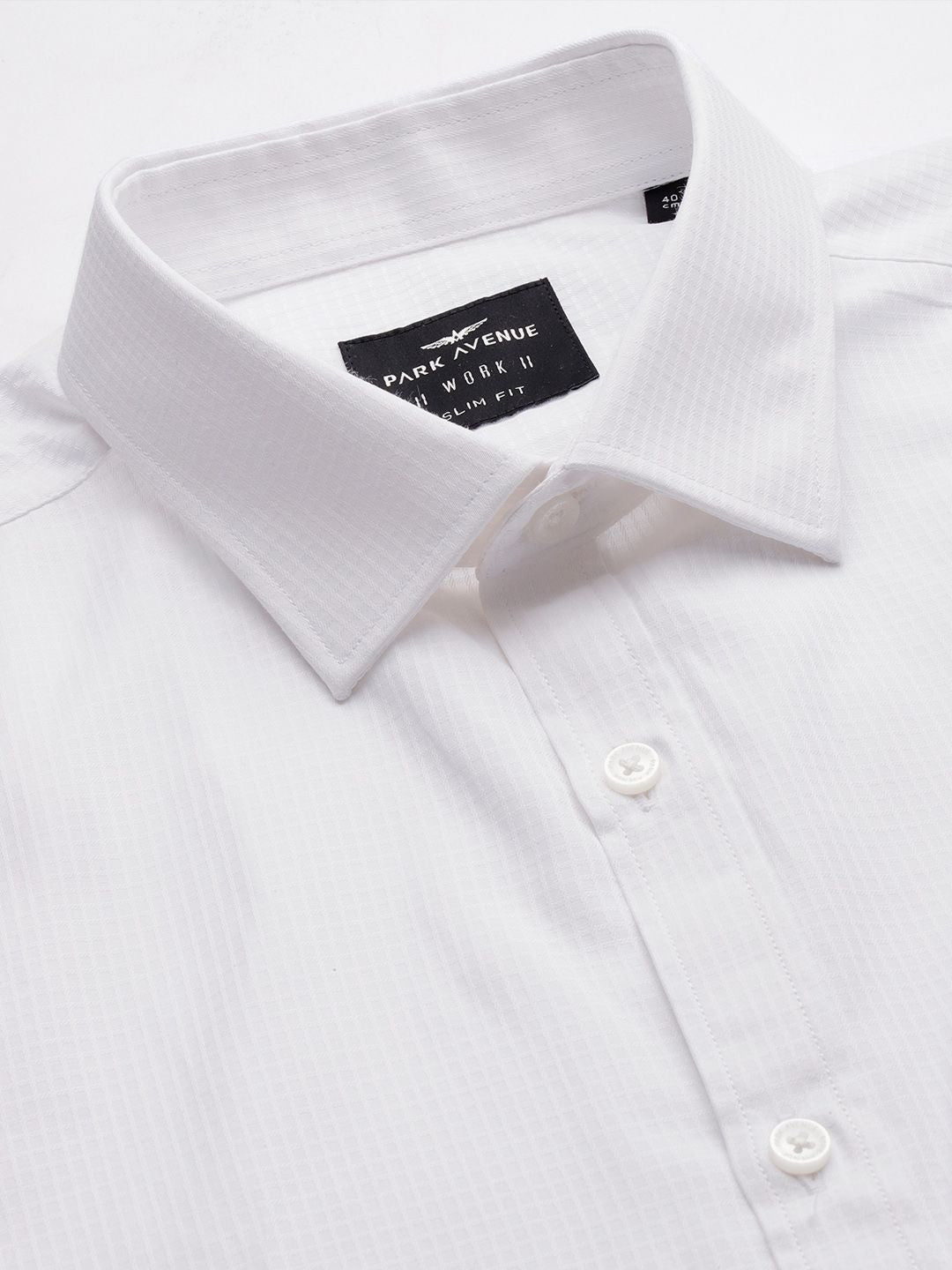 Park Avenue Self Design Micro Ditsy Slim Fit Formal Shirt