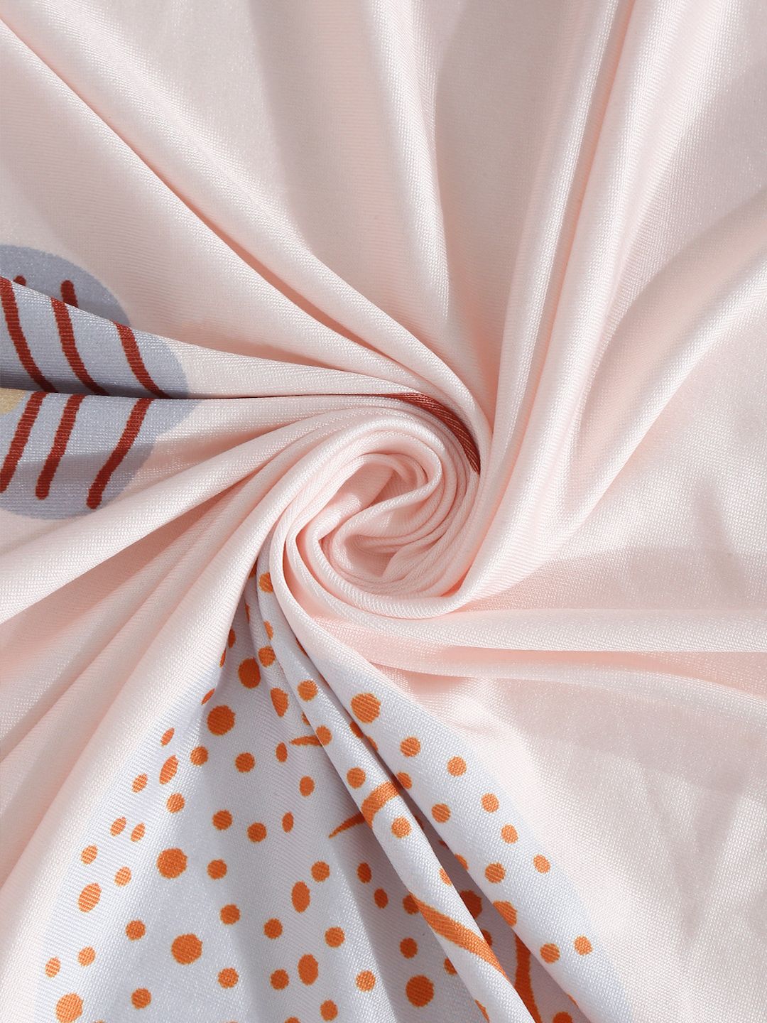 Cortina Beige &amp; Brown Quirky Printed 2-Seater Sofa Cover