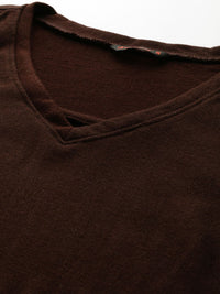 DressBerry Women Brown Solid Pullover
