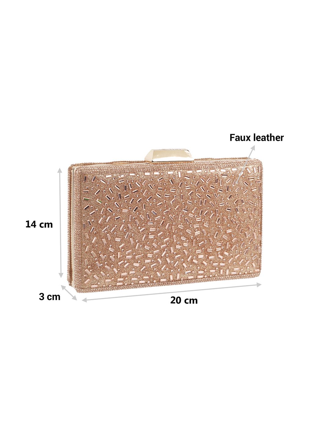 Metro Textured Embellished Purse Clutch