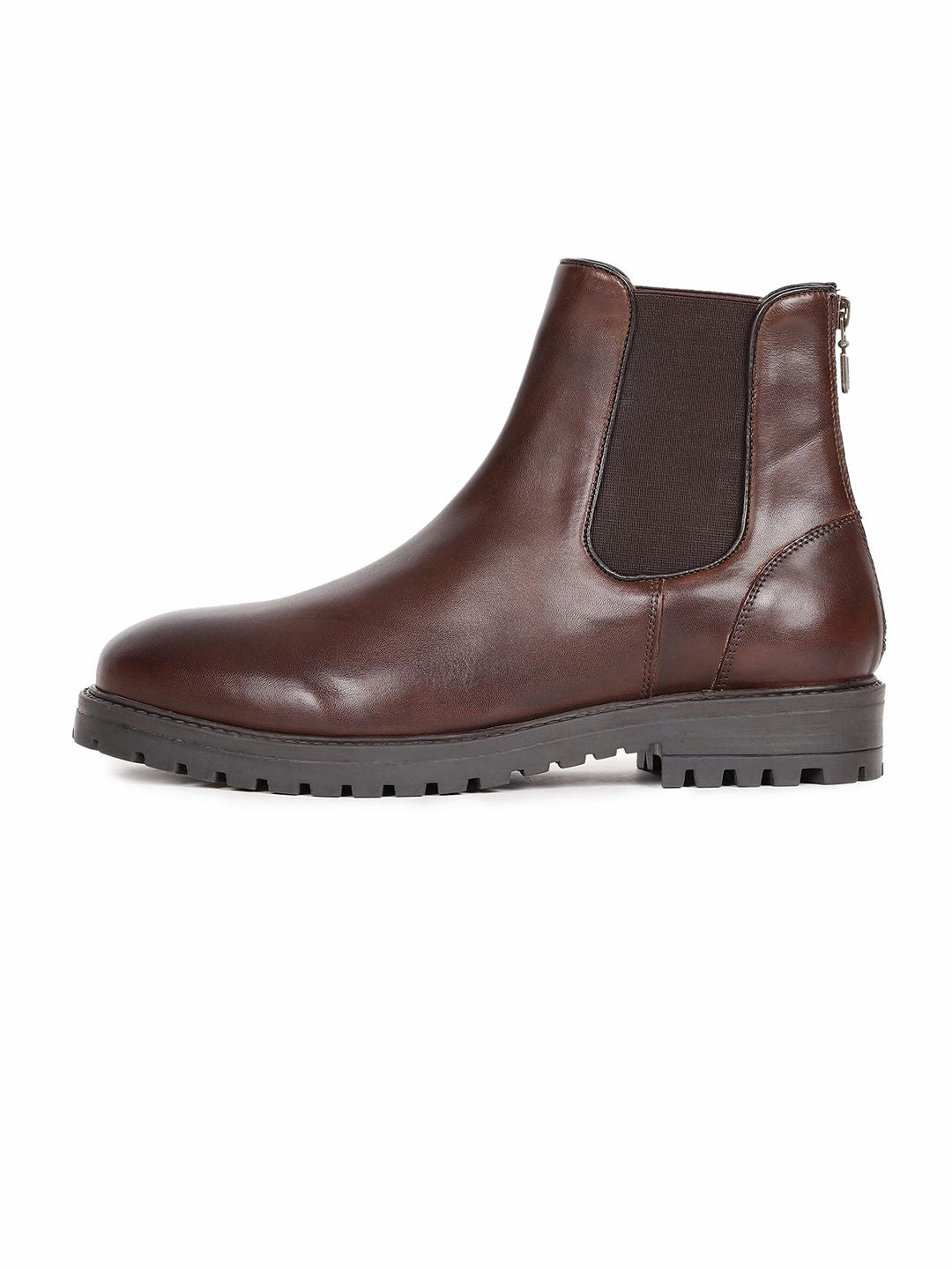 RARE RABBIT Men Gum Leather Flat Boots