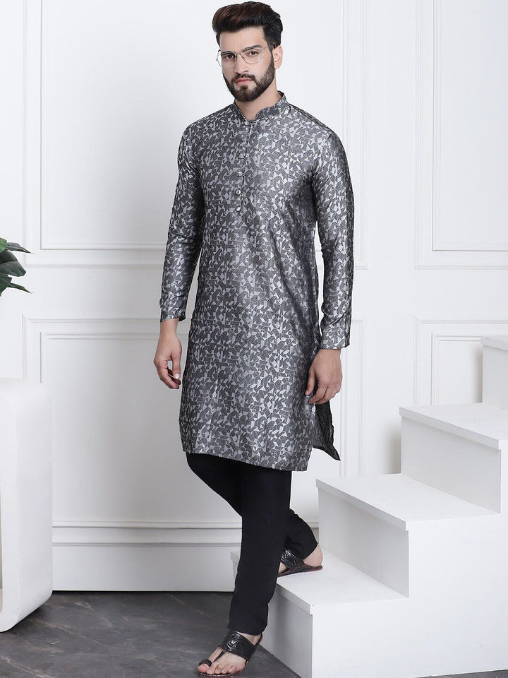 SOJANYA Ethnic Motifs Printed Mandarin Collar Straight Kurta