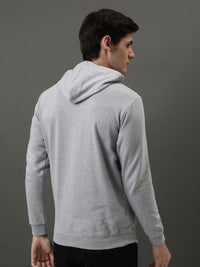 ADRO Men Printed Hooded Pullover Sweatshirt