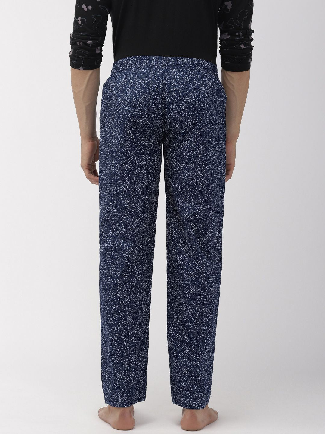 The Indian Garage Co Men Navy Blue Printed Lounge Pants