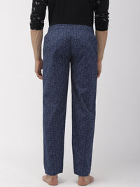 The Indian Garage Co Men Navy Blue Printed Lounge Pants