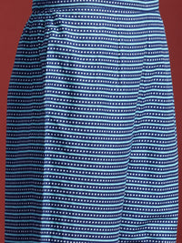 Indo Era Floral Printed Pure Cotton Kurta With Trousers & Dupatta