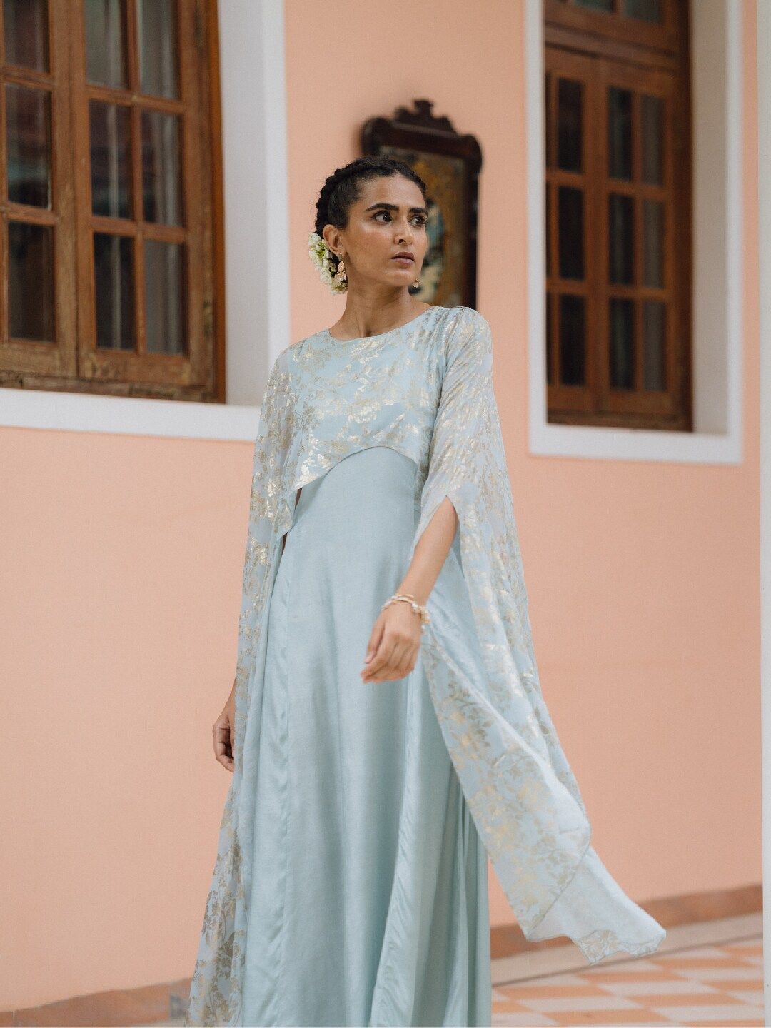 W Blue Ethnic Maxi Maxi Ethnic Dress