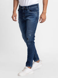 SPYKAR Men Kano Skinny Fit Mildly Distressed Light Fade Stretchable Jeans
