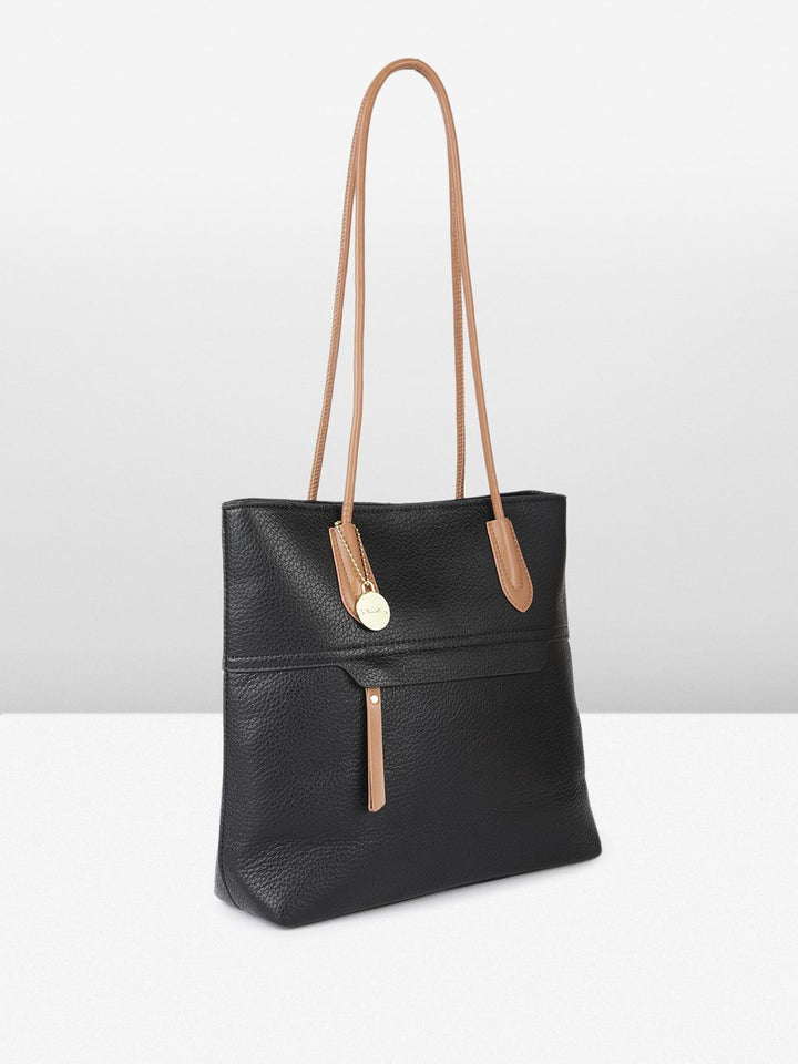 DressBerry Textured Structured Shoulder Bag