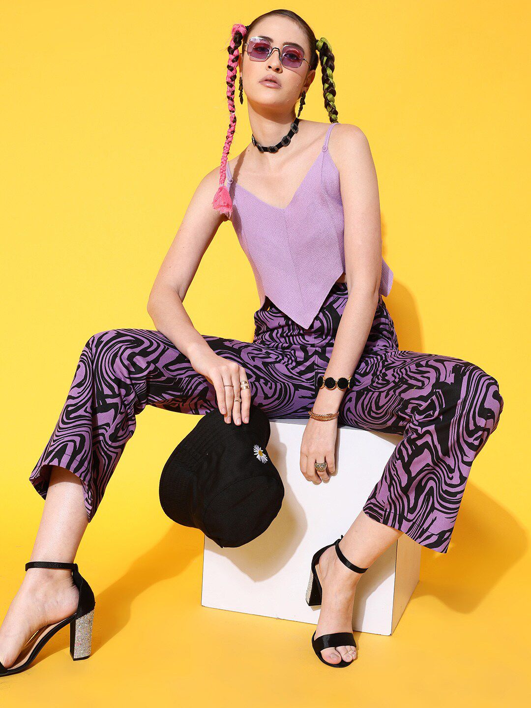 STREET 9 Elegant Lavender Solid Top