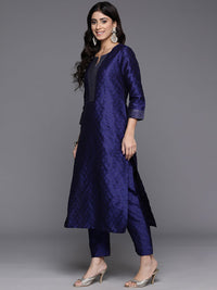 Varanga Woven Design Zari Kurta with Trousers & Dupatta