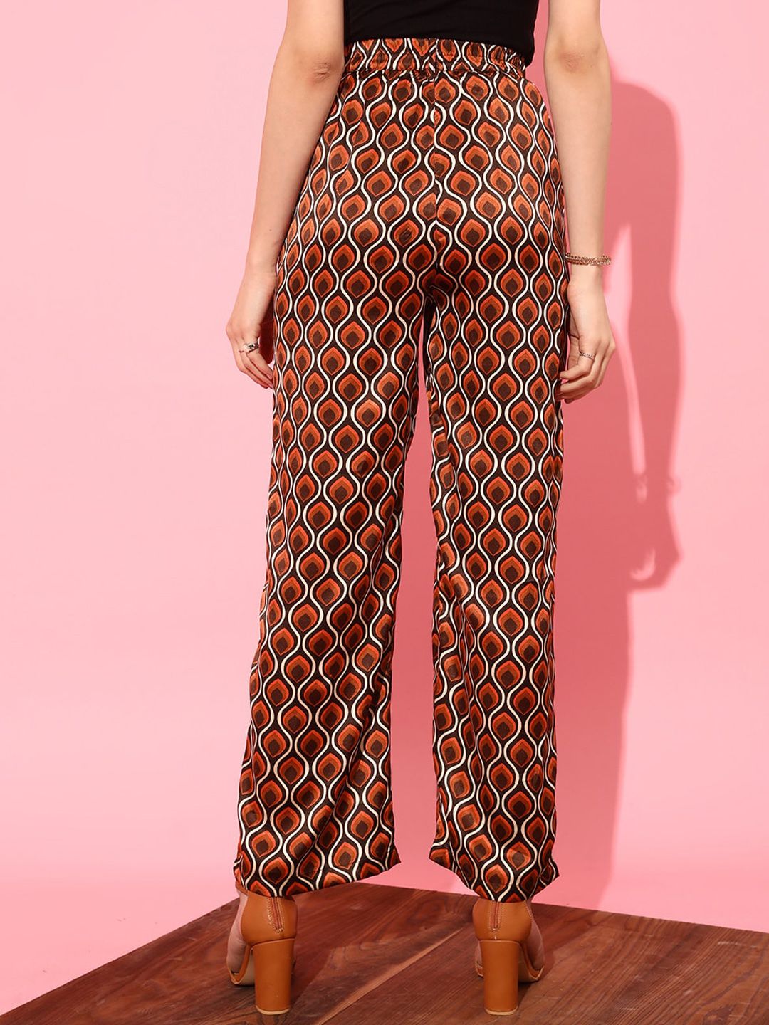 STREET 9 Women Printed Flared Trousers