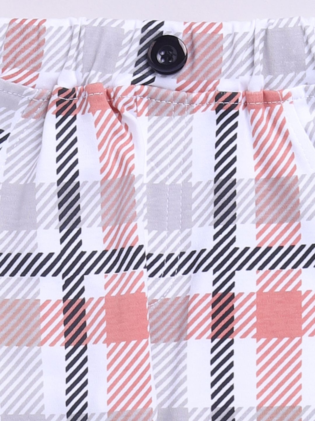 Moms Love Infant Boys Checked Pure Cotton Clothing Set