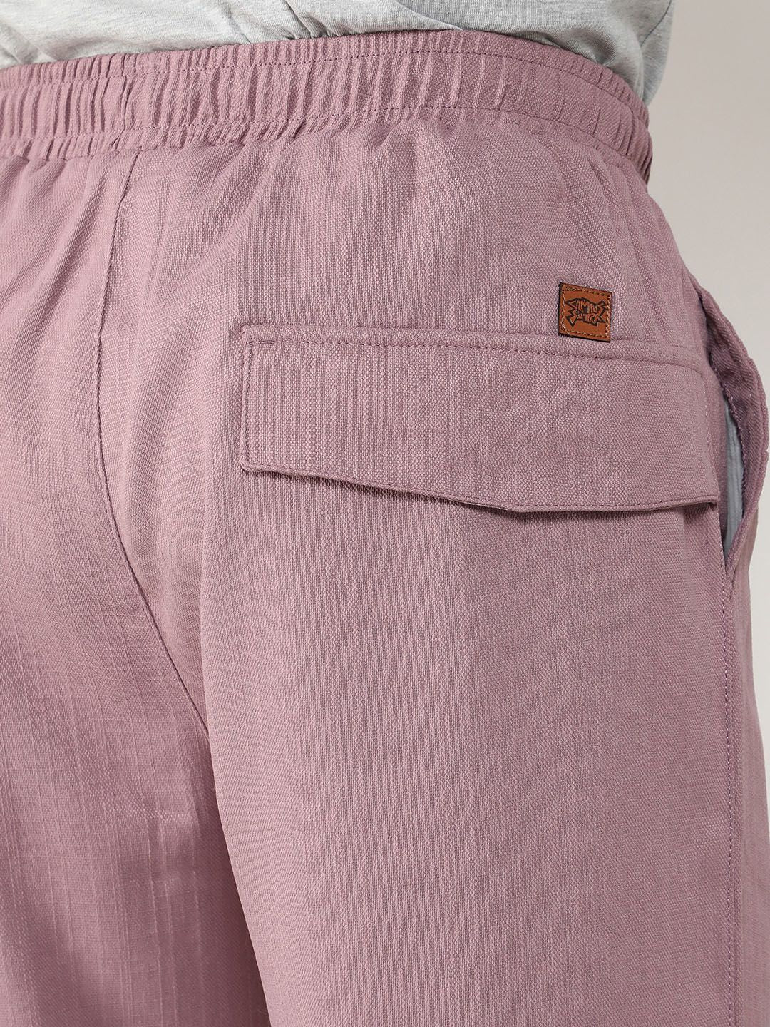 Campus Sutra Men Comfort Mid-Rise Easy Wash Joggers seluar