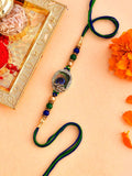 Voylla Peacock Feather Beaded Single Rakhi