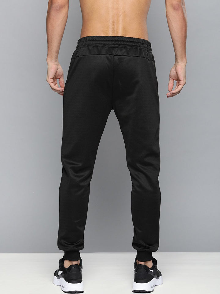 HRX by Hrithik Roshan Men Jet Black Solid Slim Fit Training Track Pants