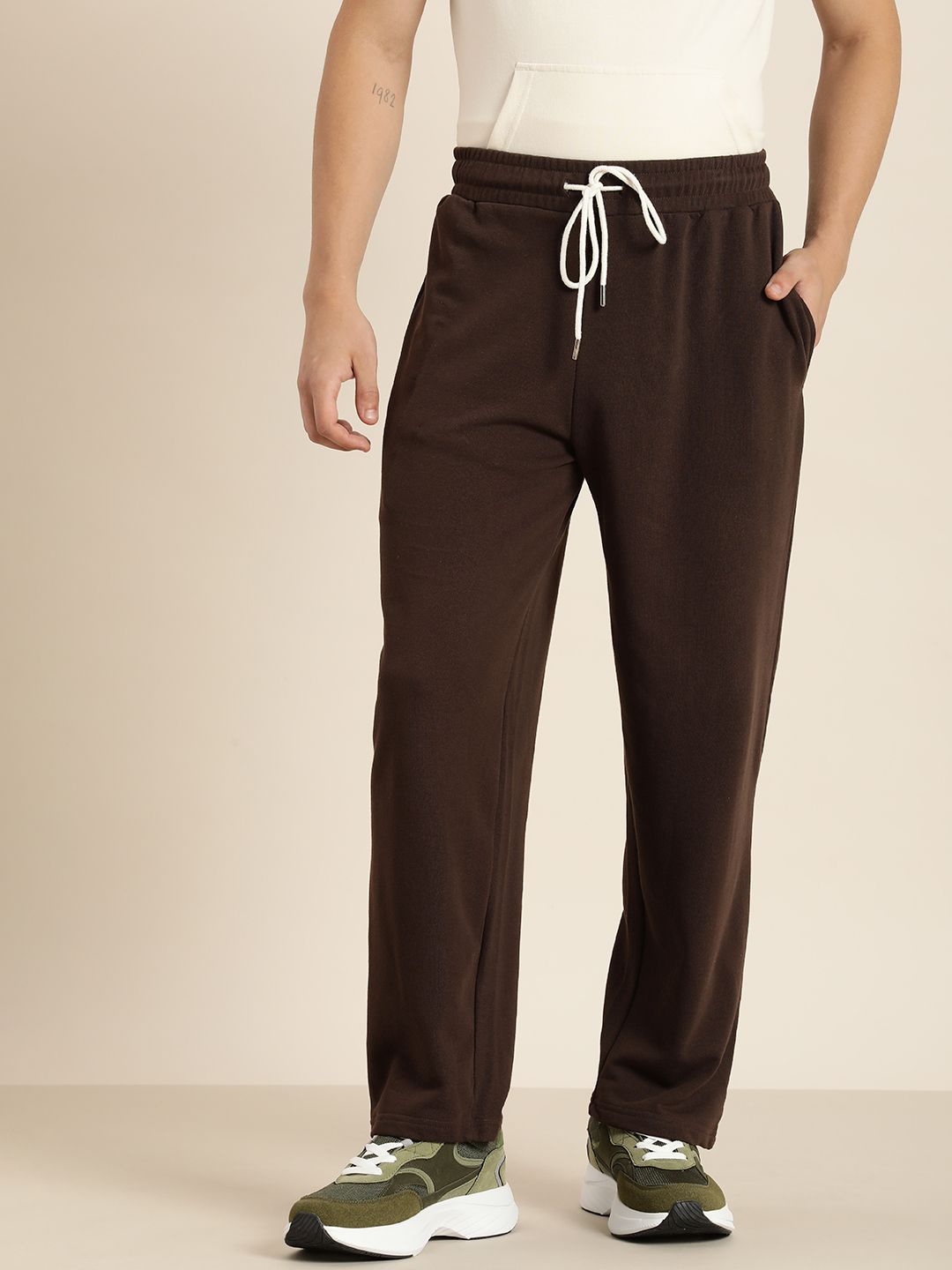 DILLINGER Men Lightweight Relaxed Fit Baggy Kintted Track Pants