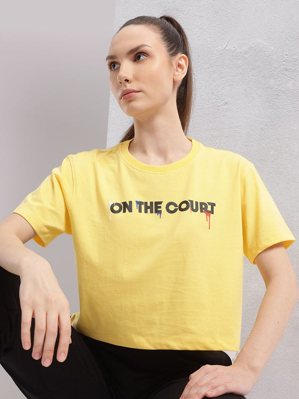 Hrx oleh Hrithik Roshan Wanita Typography dicetak T-shirt