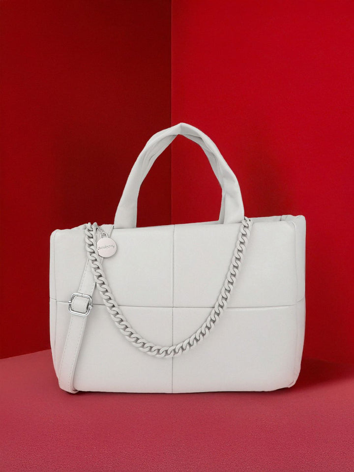 DressBerry Structured Quilted Handheld Bag