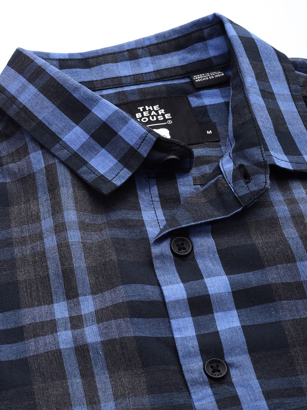 THE BEAR HOUSE Men Slim Fit Tartan Checked Casual Shirt