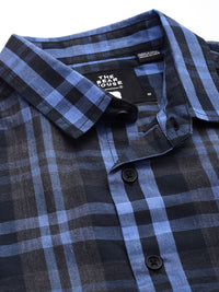 THE BEAR HOUSE Men Slim Fit Tartan Checked Casual Shirt