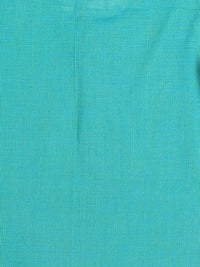 VASTRAMAY Boys Turquoise Blue Pure Cotton Kurta with Pyjamas