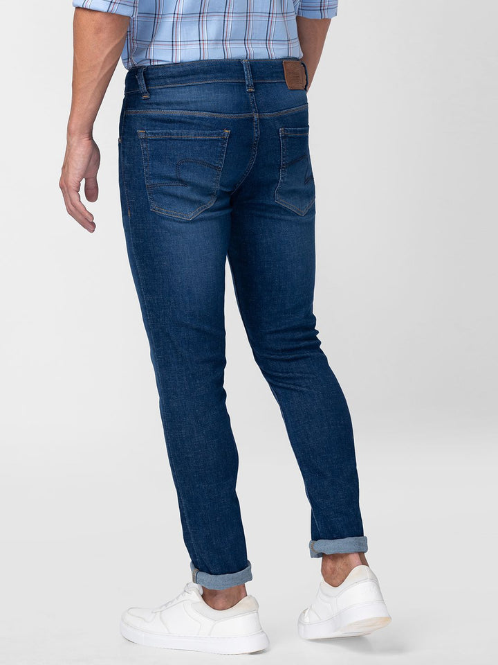 SPYKAR Men Super Skinny Fit Low-Rise Light Fade Stretchable Jeans