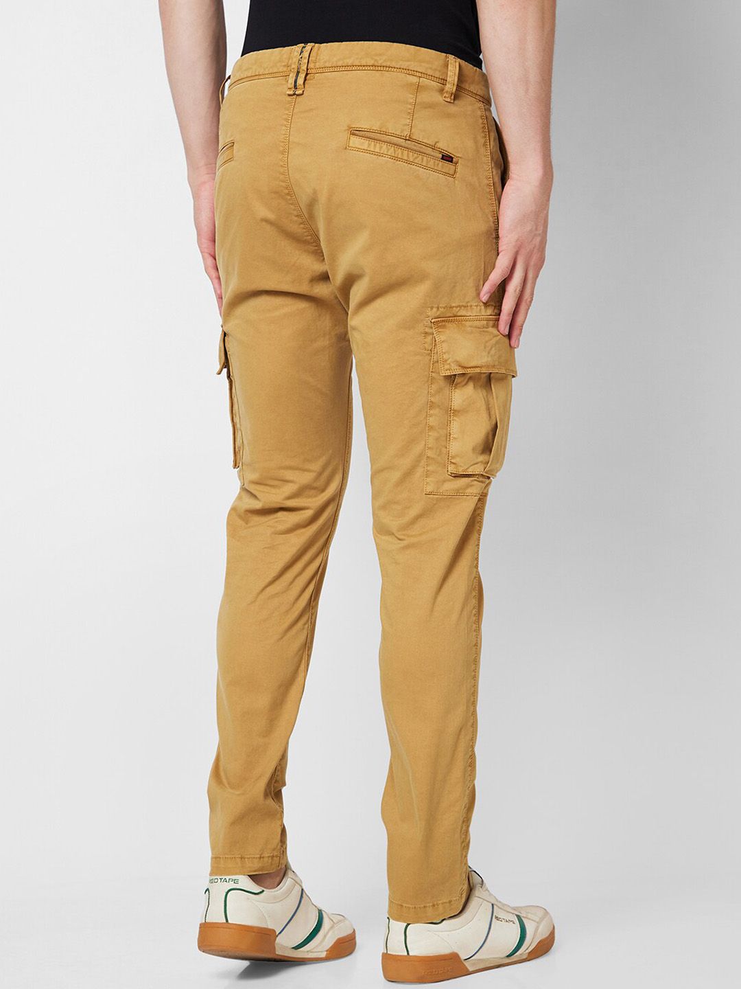 SPYKAR Men Mid Rise Regular Fit Cargos Cotton Trousers