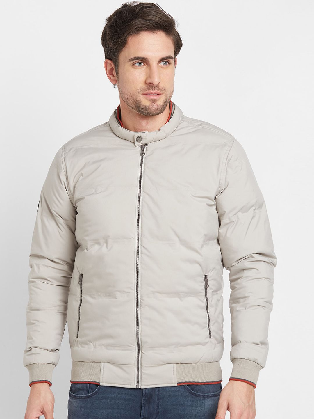 Being Human Mock Collar Puffer Jacket