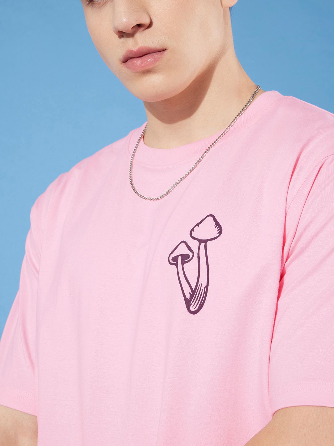 Difference of Opinion Men Pure Cotton Printed Oversized T-shirt