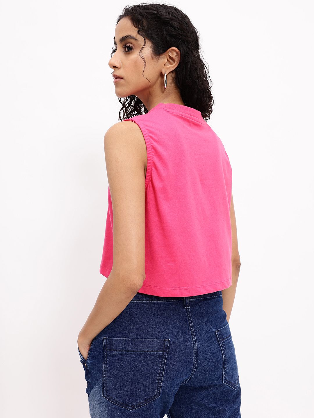 DressBerry Sense Of Freedom Sleeveless Crop T-shirt