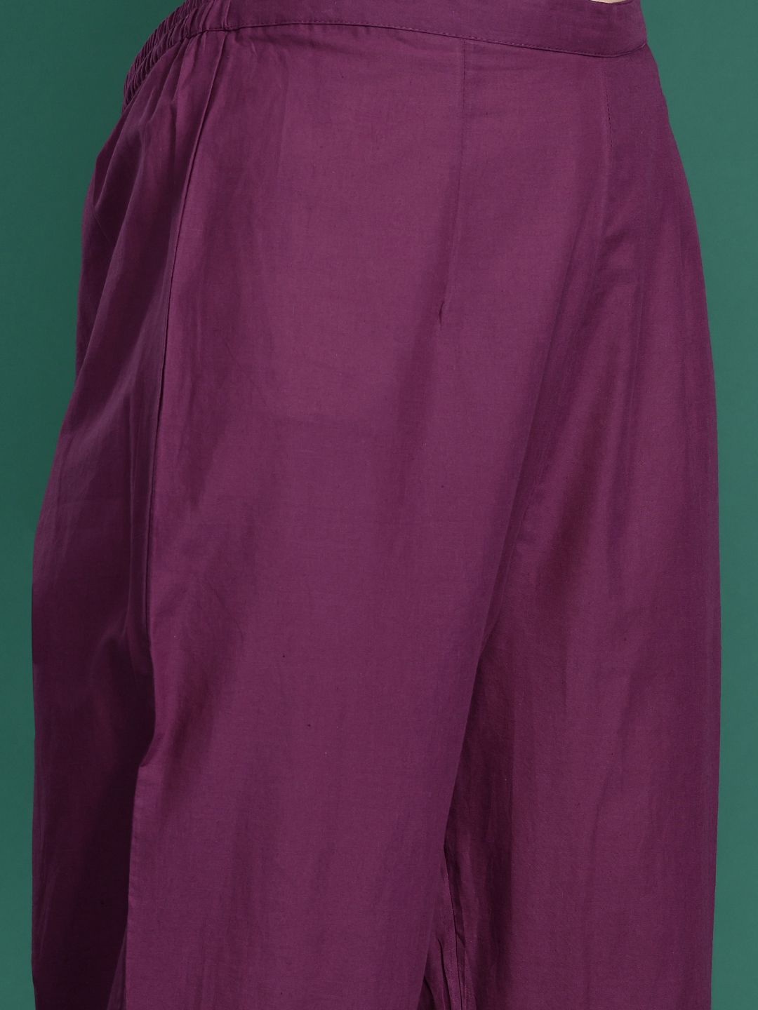 Indo Era Floral Printed  Gotta Patti Pure Cotton Kurta With Trousers & Dupatta