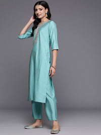 Gerua By Libas Floral Yoke Design Regular Sequinned Kurta with Trousers  Dupatta