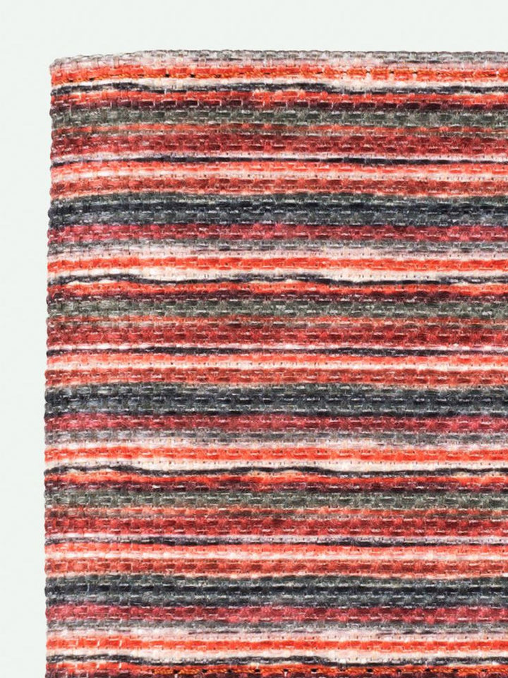 ZOUK Men Striped Leather Classic Sleek - Goan Waves Two Fold Wallet