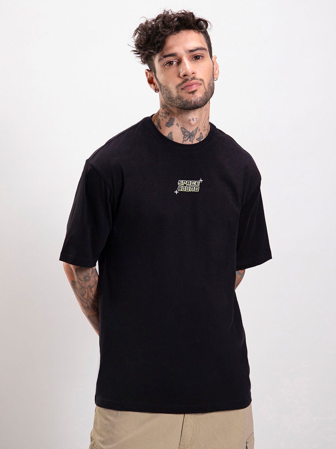Bewakoof Men Printed Oversize Cotton T-shirt