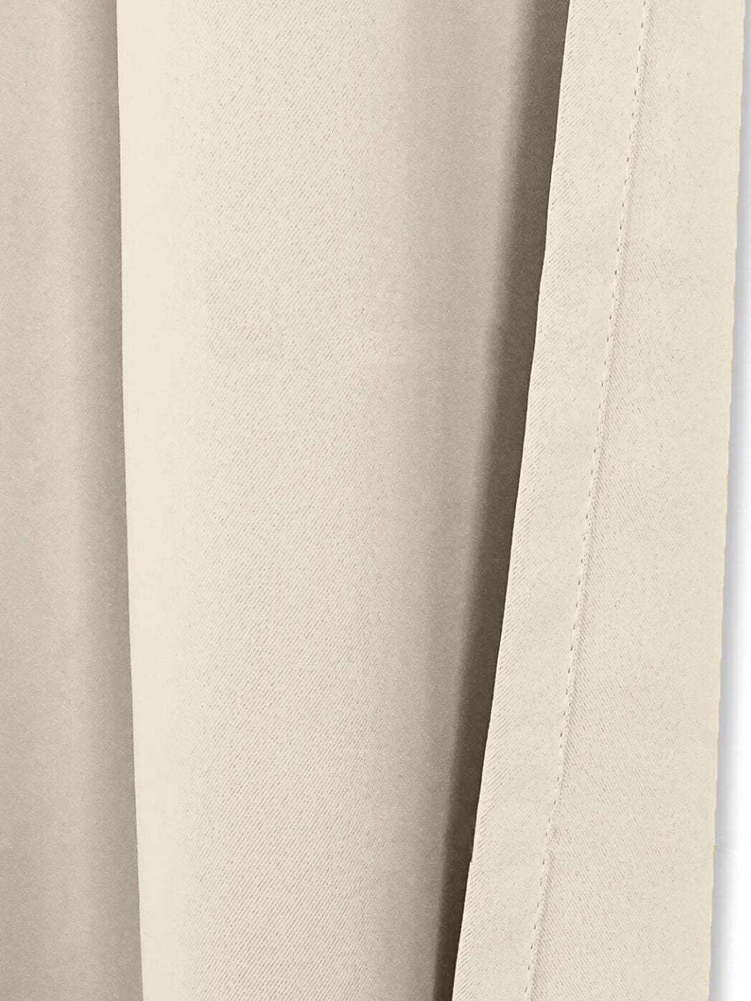 URBAN SPACE Beige 2 Pieces Black Out Window Curtain