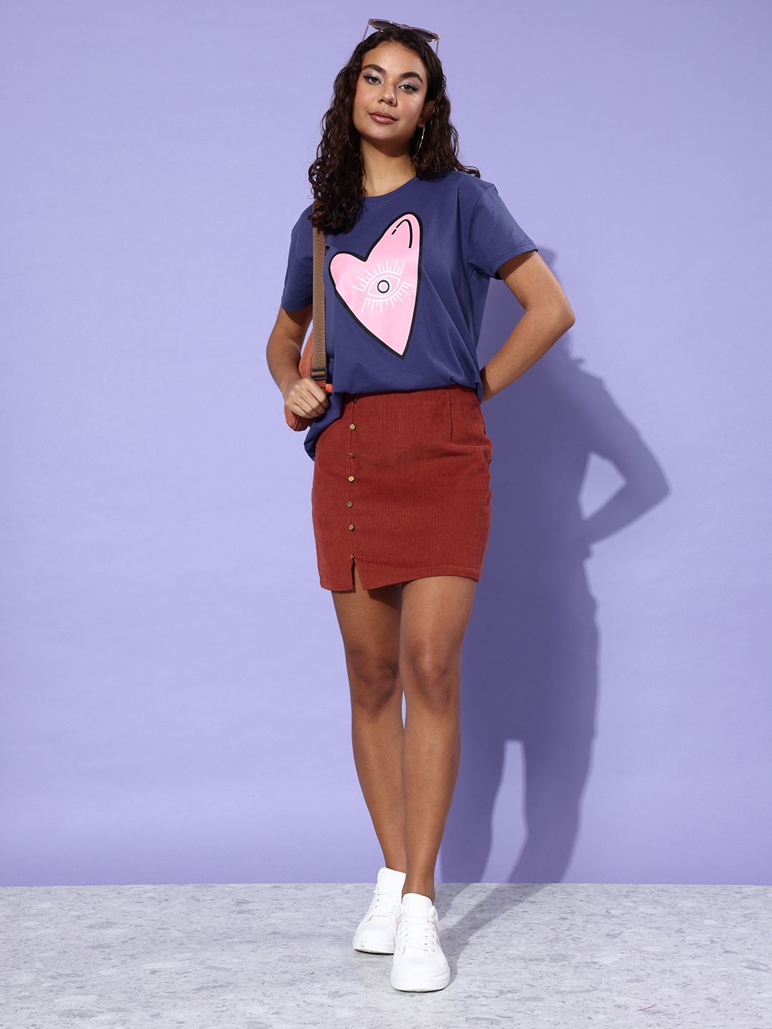DILLINGER Women Printed Pure Cotton Boxy T-shirt