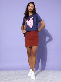 DILLINGER Women Printed Pure Cotton Boxy T-shirt