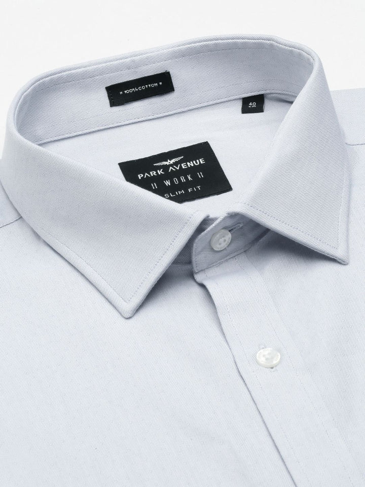 Park Avenue Men Slim Fit Micro Ditsy Opaque Self Design Pure Cotton Formal Shirt