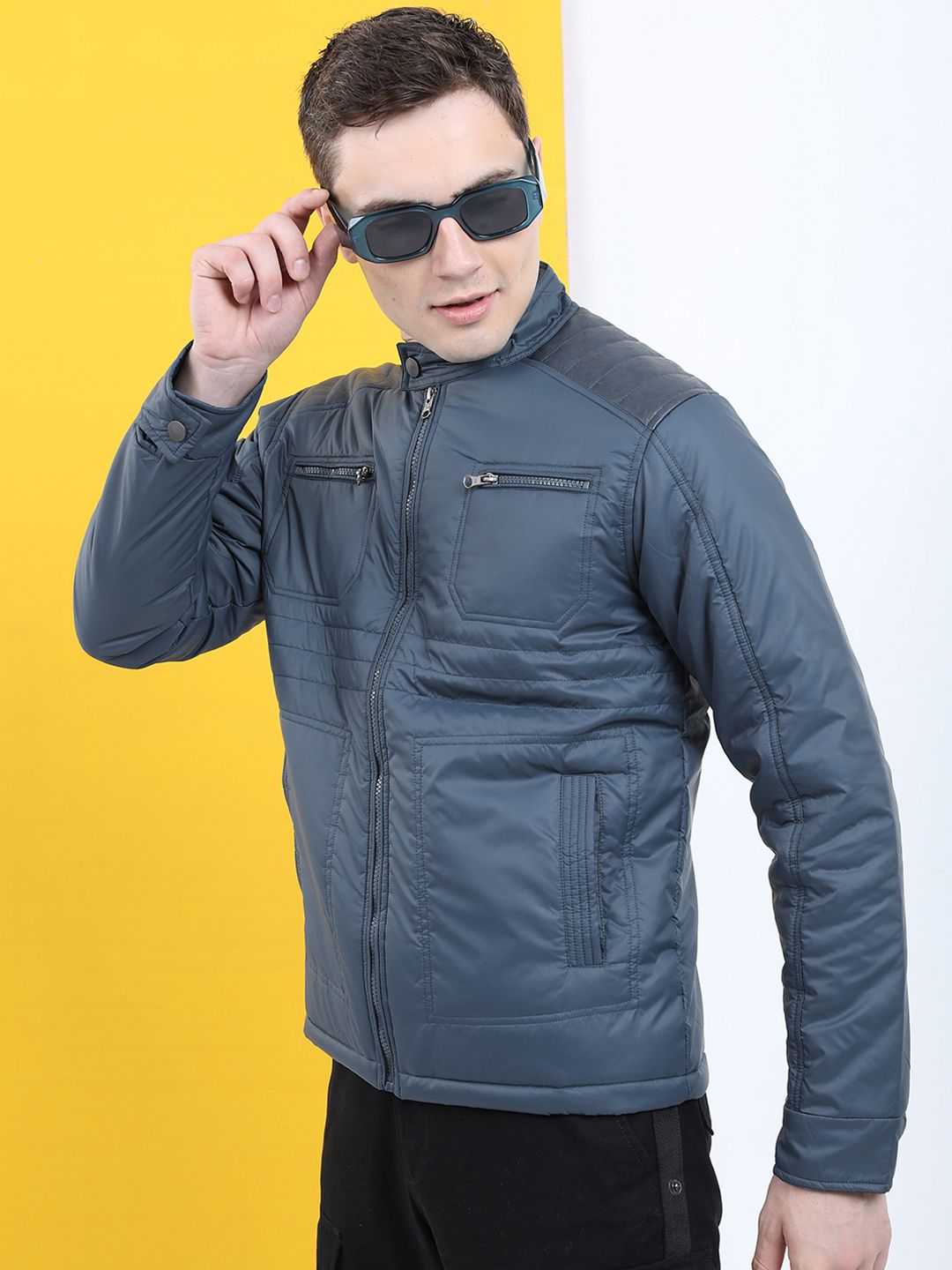 LOCOMOTIVE Men Solid Puffer Jacket Jacket