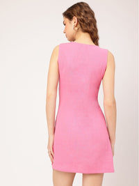 DressBerry Vintage Vibe Pure Cotton Mini Empire Dress