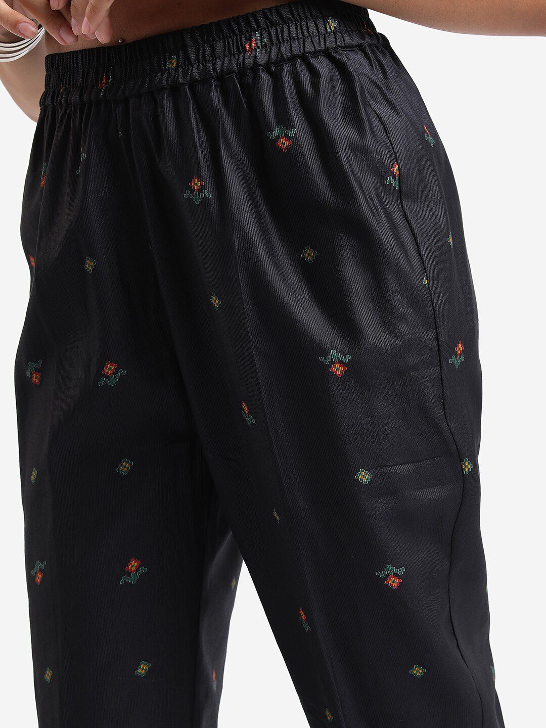 Vishudh Ethnic Motifs Printed Regular Kurta With Trousers & Dupatta