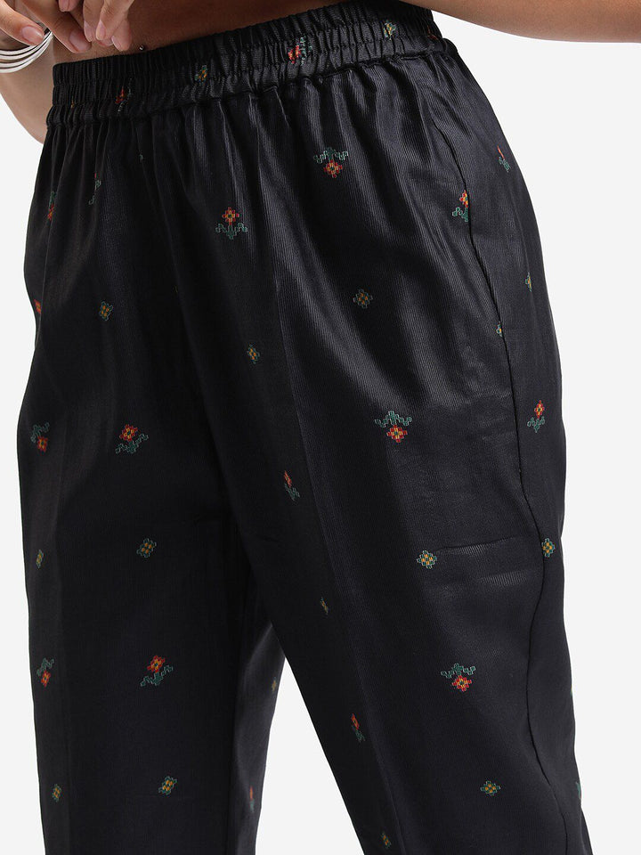 Vishudh Ethnic Motifs Printed Regular Kurta With Trousers & Dupatta