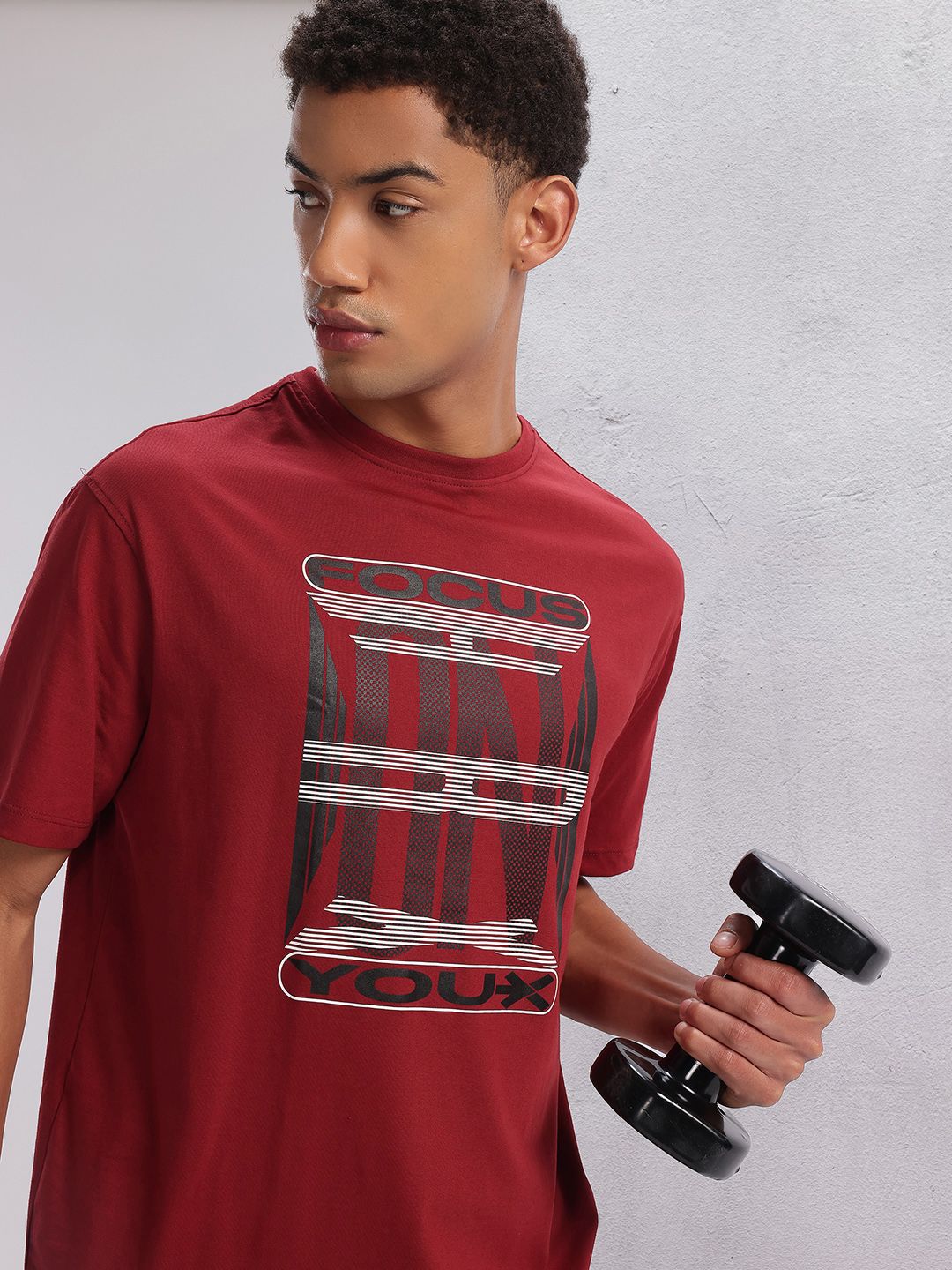 HRX by Hrithik Roshan Typography Printed Training T-shirt