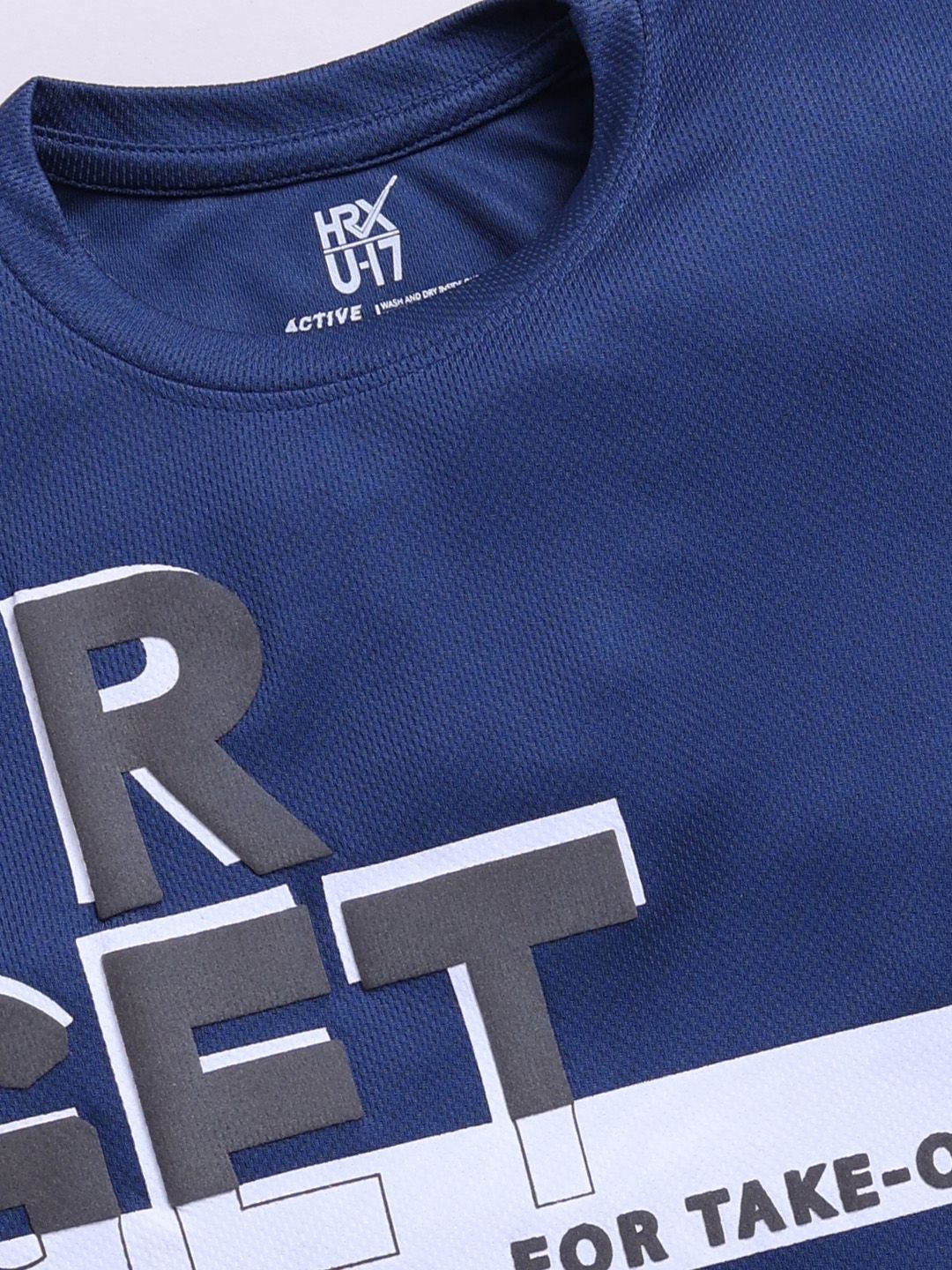 HRX by Hrithik Roshan Boys Printed T-shirt with Rapid Dry Technology