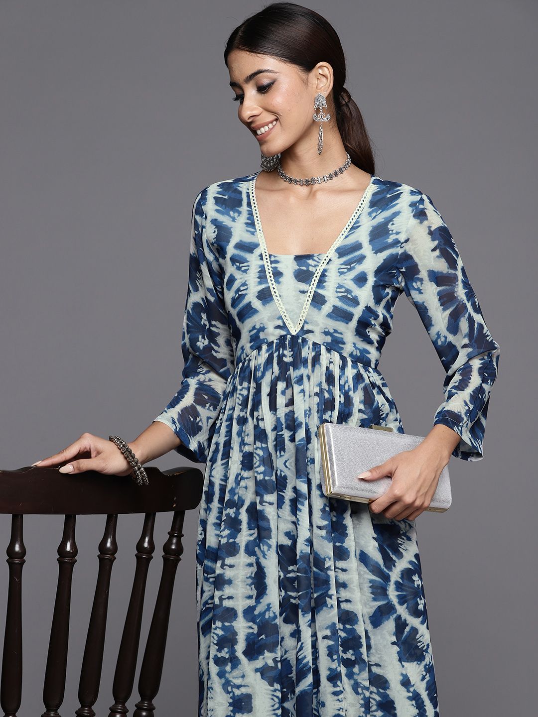 Varanga Printed Empire Kurta with Palazzos