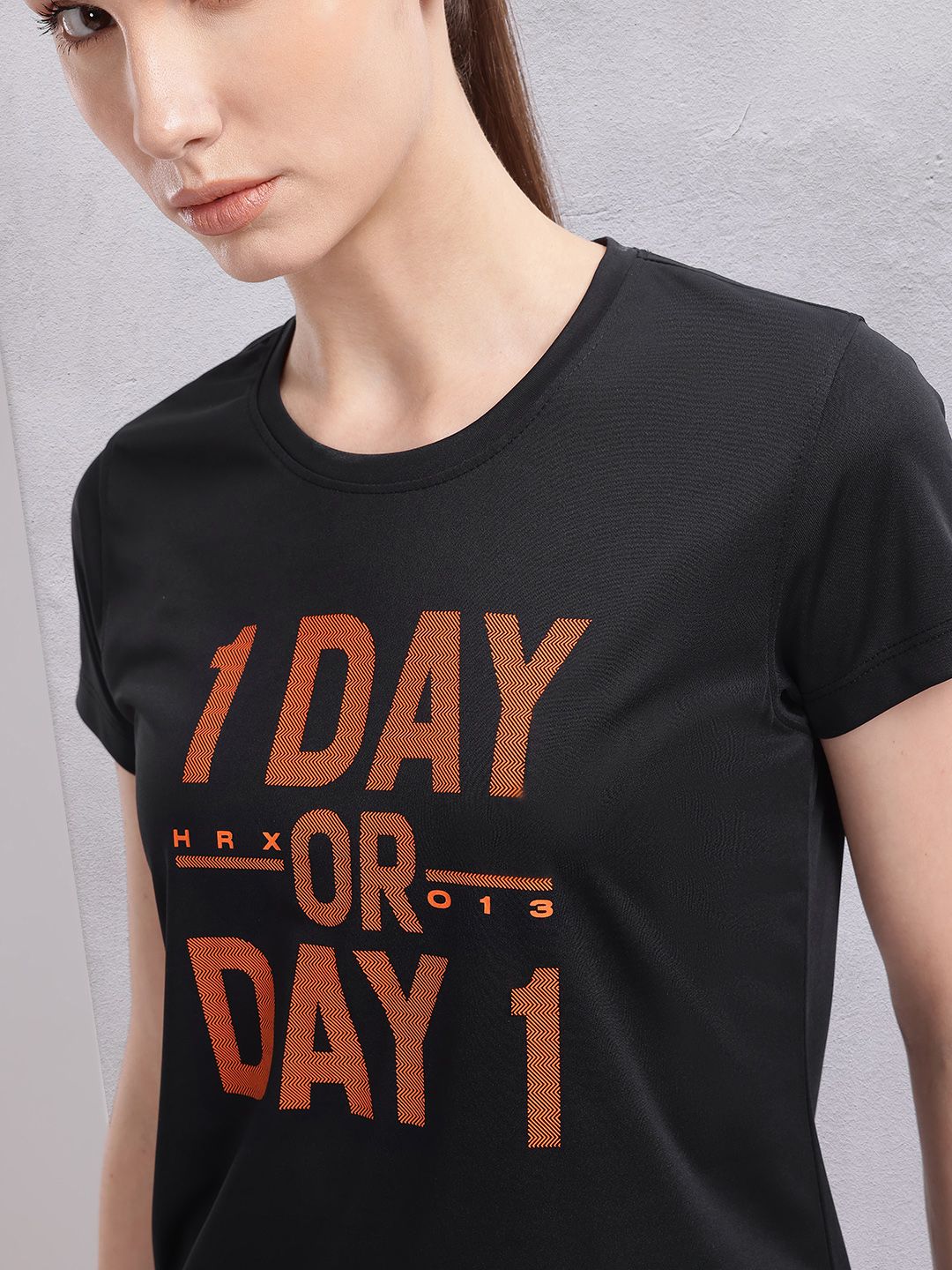 HRX by Hrithik Roshan Women Printed Rapid-Dry Training T-shirt