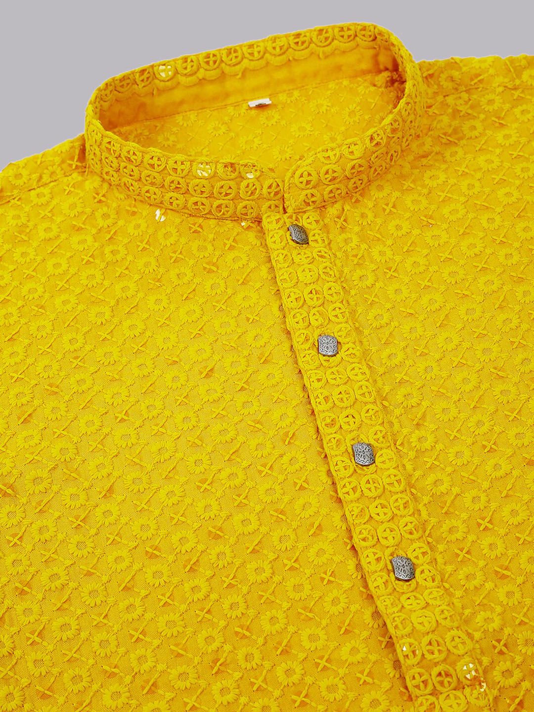 Jompers Men Ethnic Motifs Thread Work Kurta