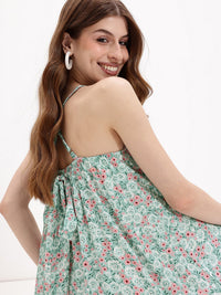 DressBerry Floral Whimsy Smock-N-Flow Dress