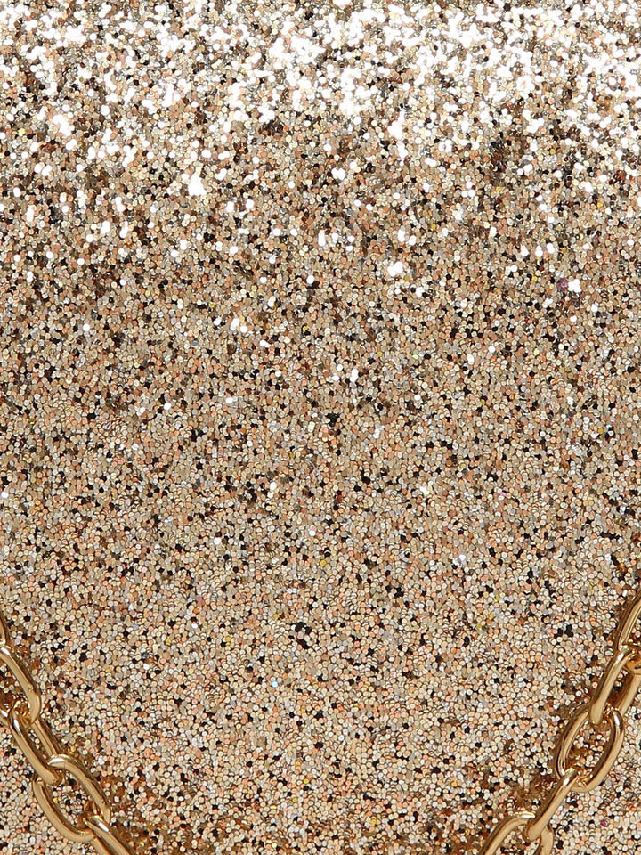 Lisa Hayden for Lino Perros Gold-Toned Shimmer Box Clutch